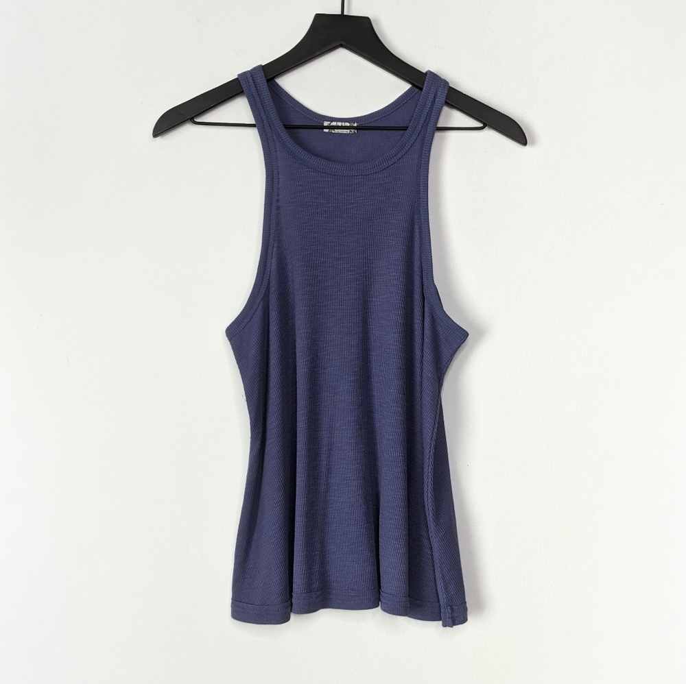 Free People Periwinkle Long Beach Tank Top XS EUC